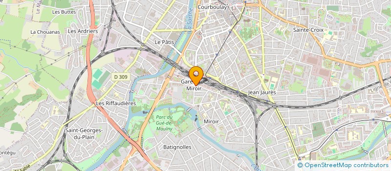 localisation de l'entreprise MONSIEUR DAVID FOUGERE  LE MANS