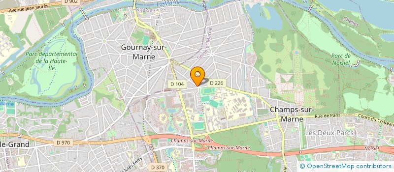 localisation de l'entreprise MONSIEUR DAVID FOUQUET--BAGULHO  CHAMPS-SUR-MARNE