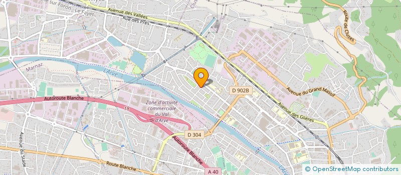 localisation de l'entreprise MONSIEUR DAVID FOURGNAUD  CLUSES