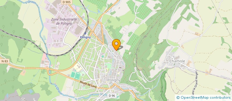 localisation de l'entreprise MONSIEUR DAVID FOURNIER  POLIGNY