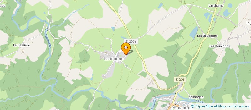 localisation de l'entreprise MONSIEUR DAVID FOURNIER  LANDOGNE