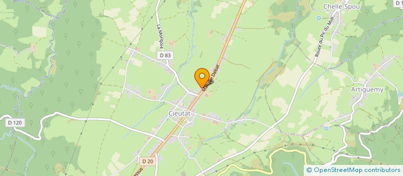 localisation de l'entreprise MONSIEUR DAVID FOURTANE  CIEUTAT