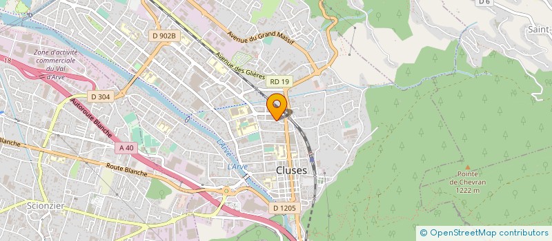 localisation de l'entreprise MONSIEUR DAVID FRAGNIERES  CLUSES