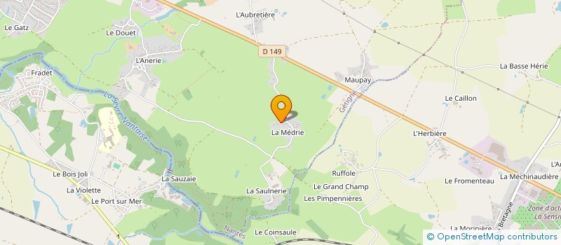 localisation de l'entreprise MONSIEUR DAVID FRANCHETEAU  GETIGNE