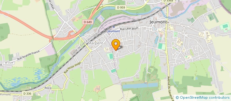 localisation de l'entreprise MONSIEUR DAVID FRANCOIS  JEUMONT