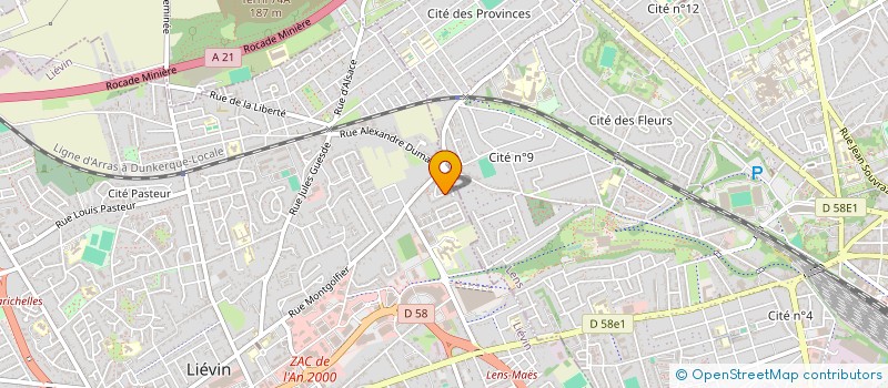 localisation de l'entreprise MONSIEUR DAVID FRANCOIS  LIEVIN