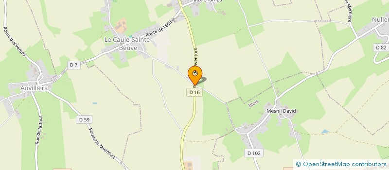 localisation de l'entreprise MONSIEUR DAVID FRANCOIS  LE CAULE-SAINTE-BEUVE