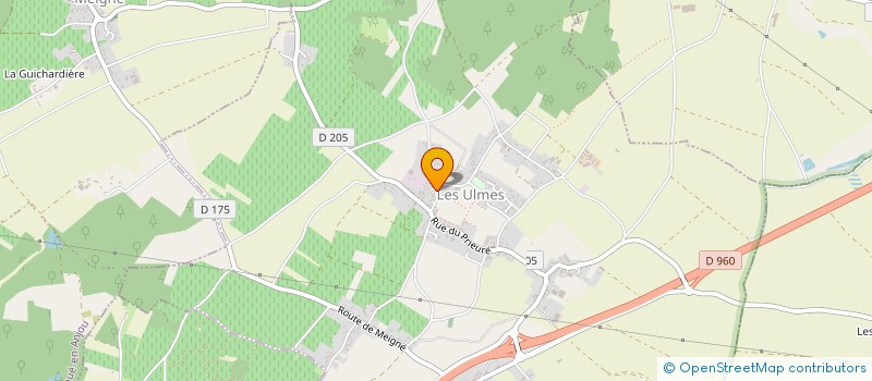 localisation de l'entreprise MONSIEUR DAVID FRANCOIS  LES ULMES