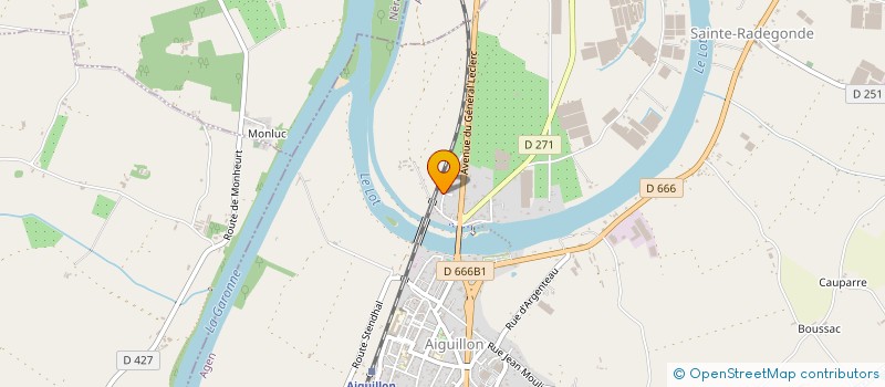 localisation de l'entreprise MONSIEUR DAVID FRAQUET  AIGUILLON