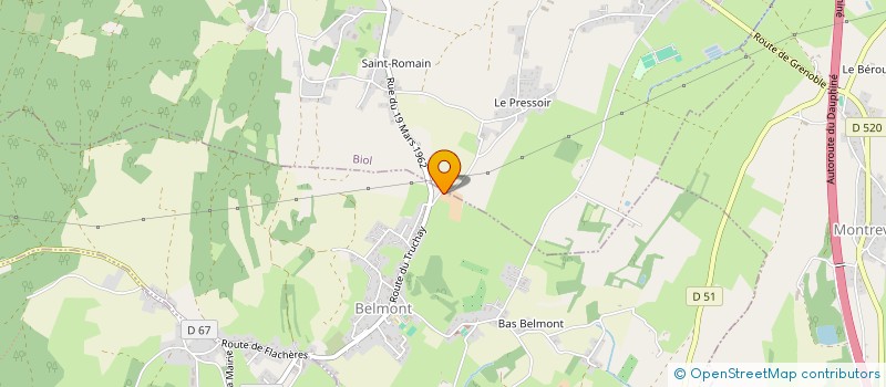 localisation de l'entreprise MONSIEUR DAVID FRASSE-MATHON  BELMONT