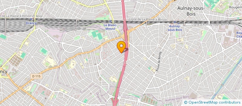 localisation de l'entreprise MONSIEUR DAVID FRATILA  LE BLANC-MESNIL