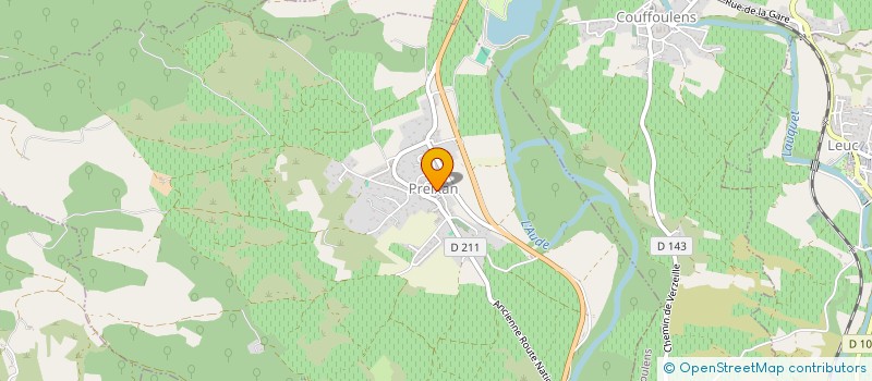 localisation de l'entreprise MONSIEUR DAVID FRATTALE  PREIXAN