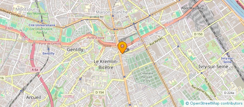 localisation de l'entreprise MONSIEUR DAVID FREDERIC JEAN JAURES à LE KREMLIN-BICETRE