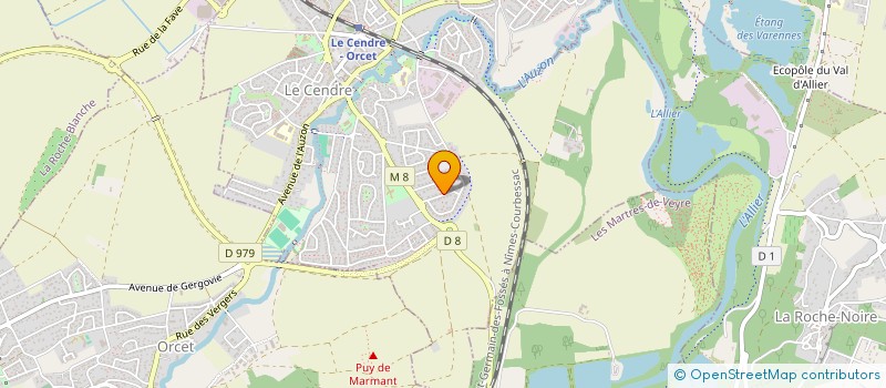 localisation de l'entreprise MONSIEUR DAVID FREDIX  LE CENDRE