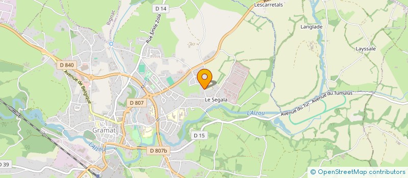 localisation de l'entreprise MONSIEUR DAVID FREJAVILLE  GRAMAT