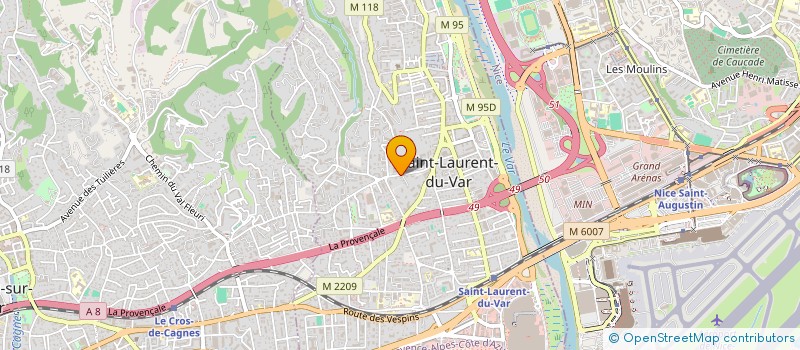 localisation de l'entreprise MONSIEUR DAVID FRENCH-KEOGH  SAINT-LAURENT-DU-VAR