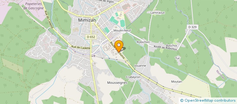 localisation de l'entreprise MONSIEUR DAVID FRITEAU  MIMIZAN