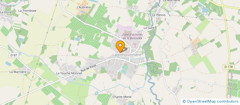 localisation de l'entreprise MONSIEUR DAVID FROSTIN  LA LIMOUZINIERE