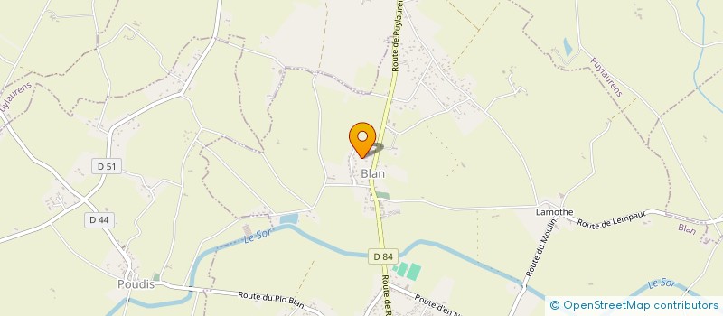 localisation de l'entreprise MONSIEUR DAVID FRUCHART  BLAN