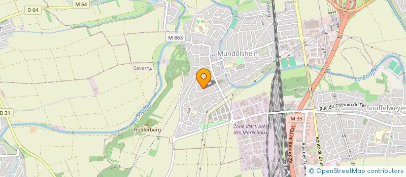 localisation de l'entreprise MONSIEUR DAVID GABRION  MUNDOLSHEIM
