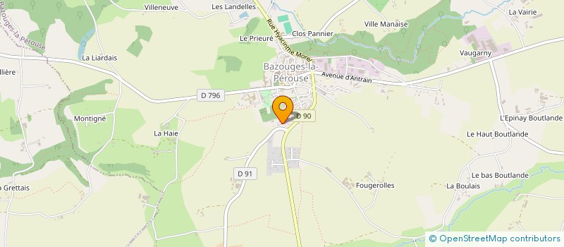 localisation de l'entreprise MONSIEUR DAVID GAILLARD  BAZOUGES-LA-PEROUSE