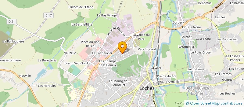 localisation de l'entreprise MONSIEUR DAVID GAILLOUX  LOCHES