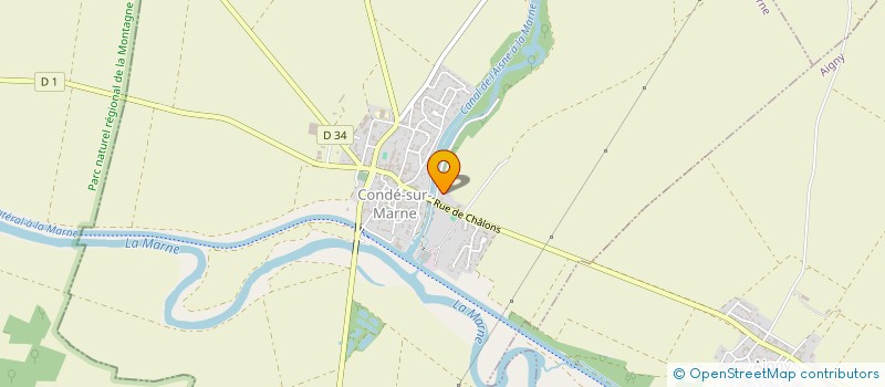 localisation de l'entreprise MONSIEUR DAVID GALICHET  CONDE-SUR-MARNE