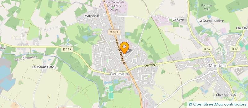 localisation de l'entreprise MONSIEUR DAVID GAONAC'H  GENESTON