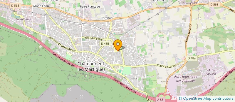 localisation de l'entreprise MONSIEUR DAVID GARAYT  CHATEAUNEUF-LES-MARTIGUES