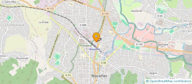 localisation de l'entreprise MONSIEUR DAVID GARDELLE  MAZAMET