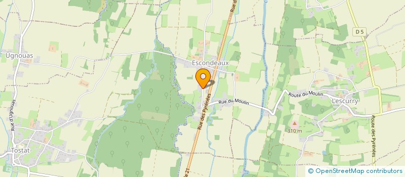 localisation de l'entreprise MONSIEUR DAVID GAROBY  ESCONDEAUX