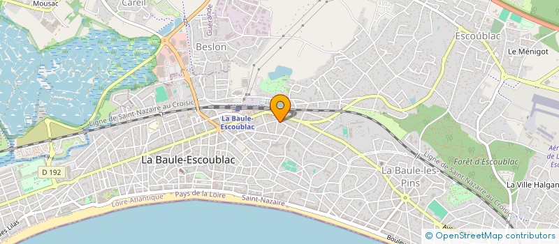 localisation de l'entreprise MONSIEUR DAVID GASCOIN à LA BAULE-ESCOUBLAC