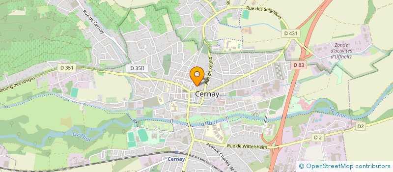 localisation de l'entreprise MONSIEUR DAVID GASSER  CERNAY