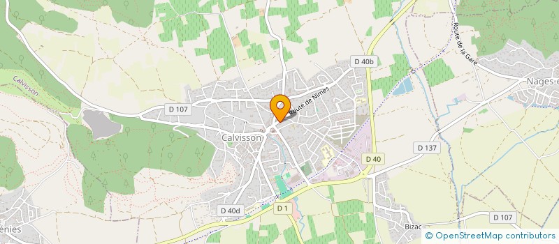 localisation de l'entreprise MONSIEUR DAVID GATEAU  CALVISSON