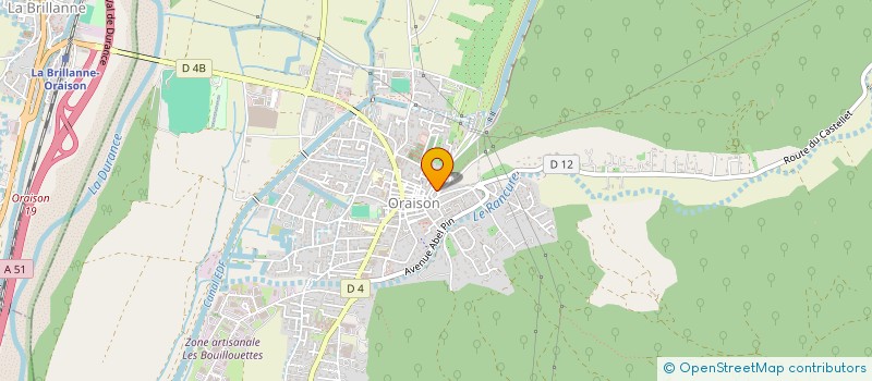 localisation de l'entreprise MONSIEUR DAVID GAUBERT  ORAISON