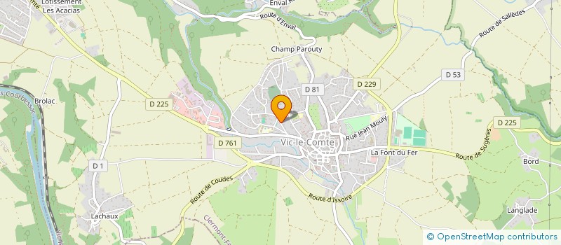 localisation de l'entreprise MONSIEUR DAVID GAUCHER  VIC-LE-COMTE