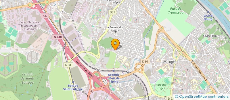 localisation de l'entreprise MONSIEUR DAVID GAUCHON  RIS-ORANGIS