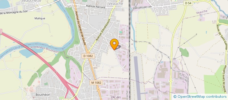 localisation de l'entreprise MONSIEUR DAVID GAULIN  VEAUCHE