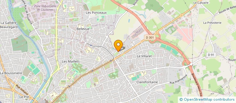 localisation de l'entreprise MONSIEUR DAVID GAUTELIER  LE MANS