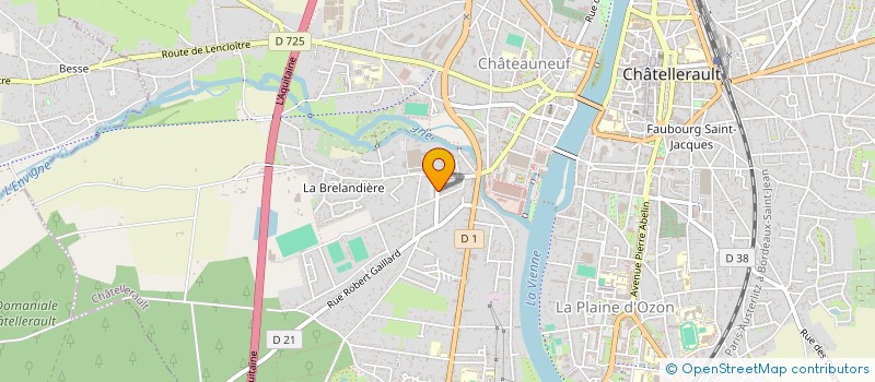 localisation de l'entreprise MONSIEUR DAVID GAUTIER  CHATELLERAULT