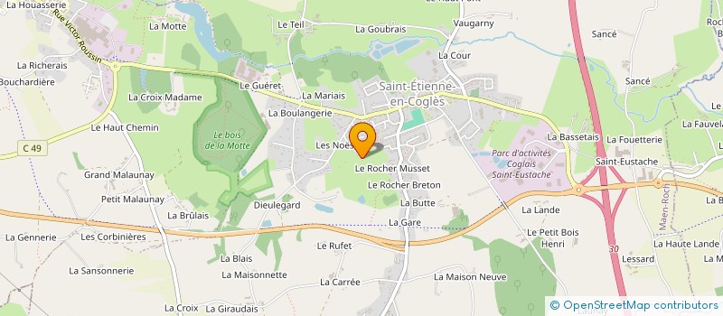 localisation de l'entreprise MONSIEUR DAVID GAUTRAIS  MAEN ROCH