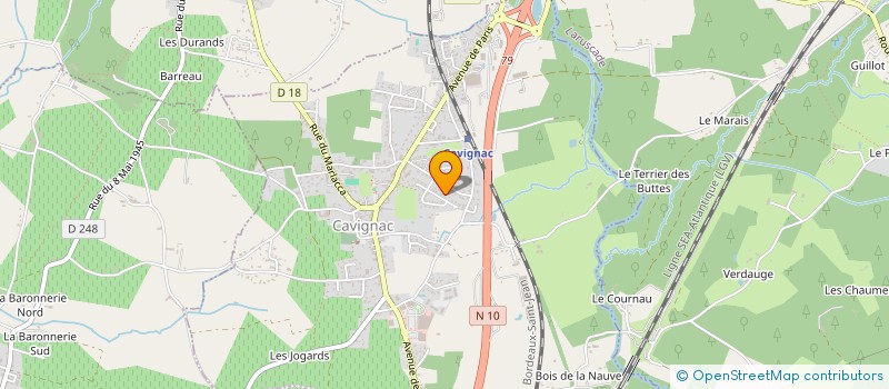 localisation de l'entreprise MONSIEUR DAVID GAUTRAT  CAVIGNAC