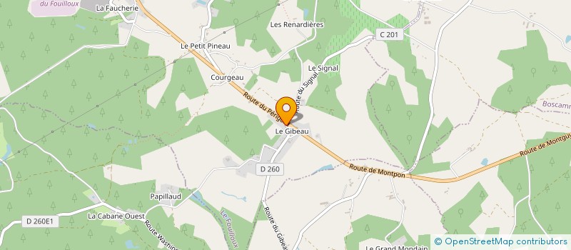 localisation de l'entreprise MONSIEUR DAVID GAUTRONNEAU  LE FOUILLOUX