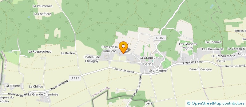 localisation de l'entreprise MONSIEUR DAVID GAUVINEAU  LERNE