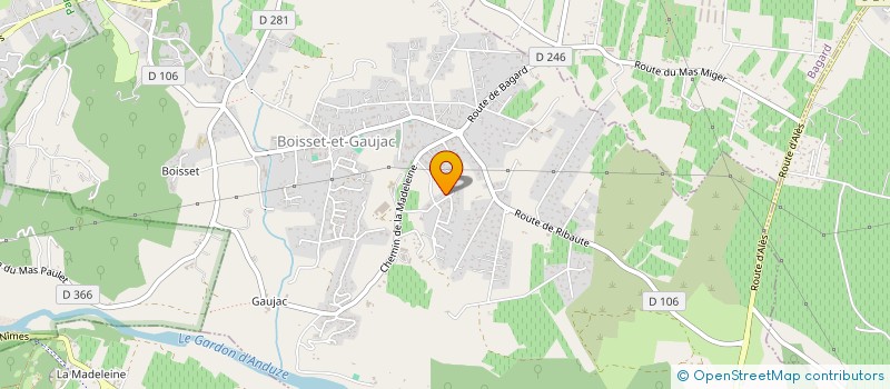 localisation de l'entreprise MONSIEUR DAVID GAY  BOISSET-ET-GAUJAC