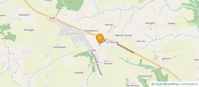 localisation de l'entreprise MONSIEUR DAVID GAYOT  PLOGONNEC