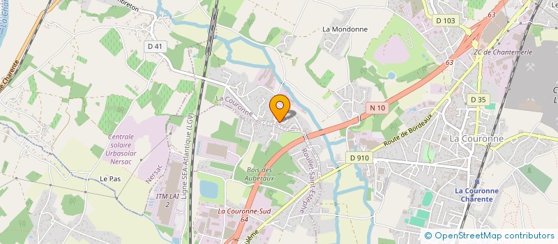 localisation de l'entreprise MONSIEUR DAVID GAYOU  LA COURONNE