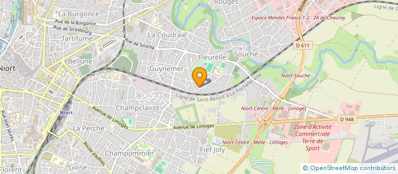 localisation de l'entreprise MONSIEUR DAVID GBOHO  NIORT