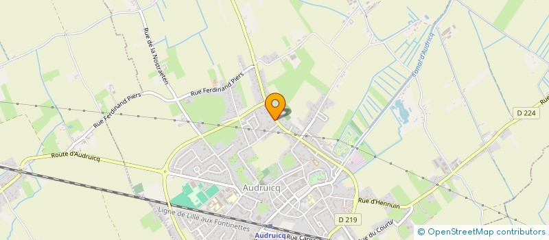 localisation de l'entreprise MONSIEUR DAVID GEERAERT  AUDRUICQ