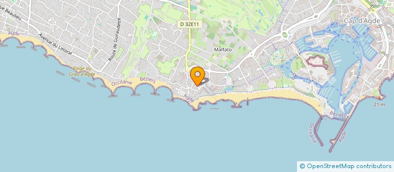 localisation de l'entreprise MONSIEUR DAVID GELIN  AGDE